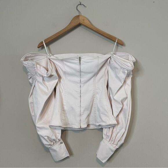 GUC | ADEAM | Off-Shoulder Bustier Top | Pale Pink | Size 2 - Picture 4 of 16